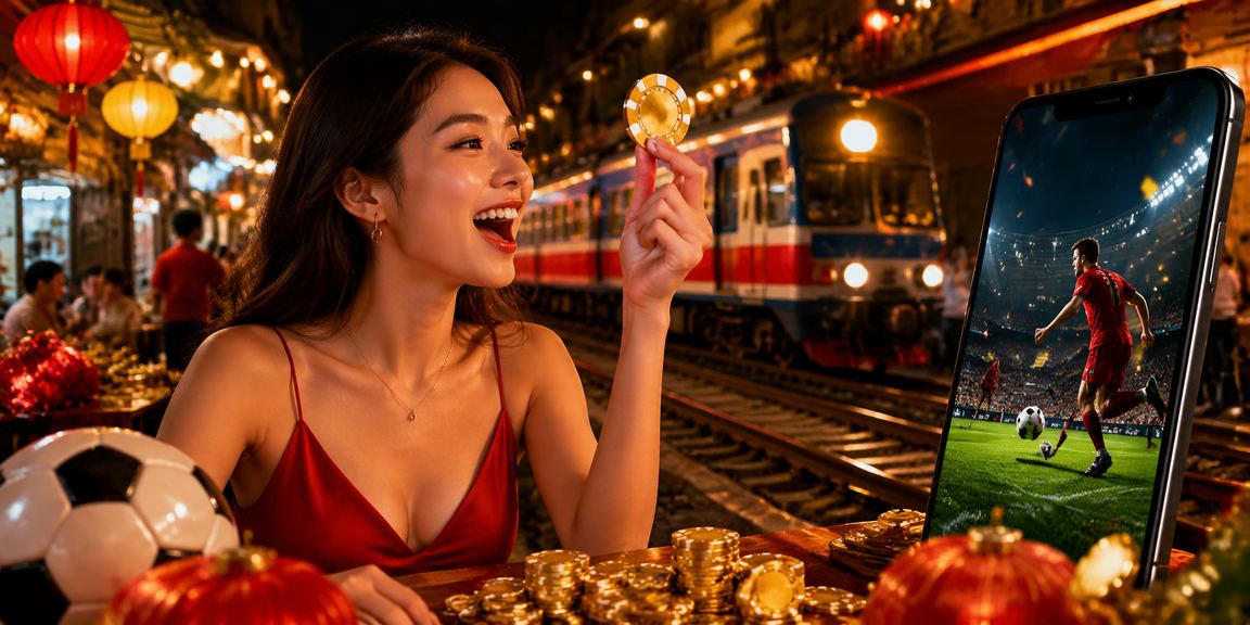 Người dùng Hà Nội xem bóng đá và theo dõi kèo cược tại chợ đêm